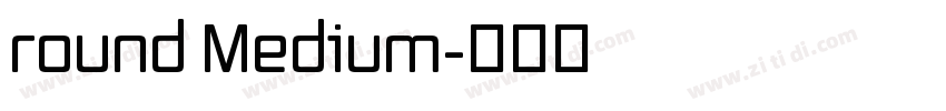 round Medium字体转换